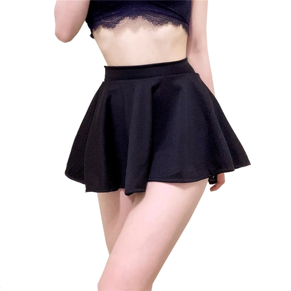 Pleated High Waist Skirt Without Lining