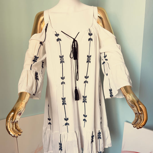 Boho Short Long Sleeve Summer/Beach wear Dress